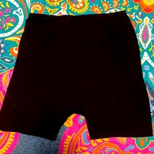 🔥ATHLETIC BLACK WORKOUT BIKER YOGA SHORTS